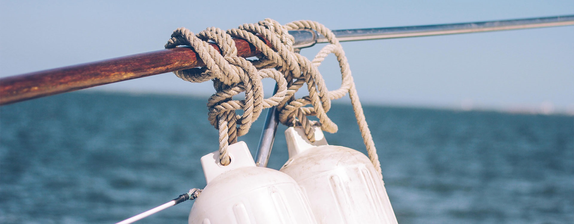 View of the water from a boat